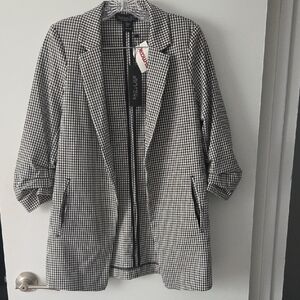 Rachel Zoe Monochrome Houndstooth Jacket